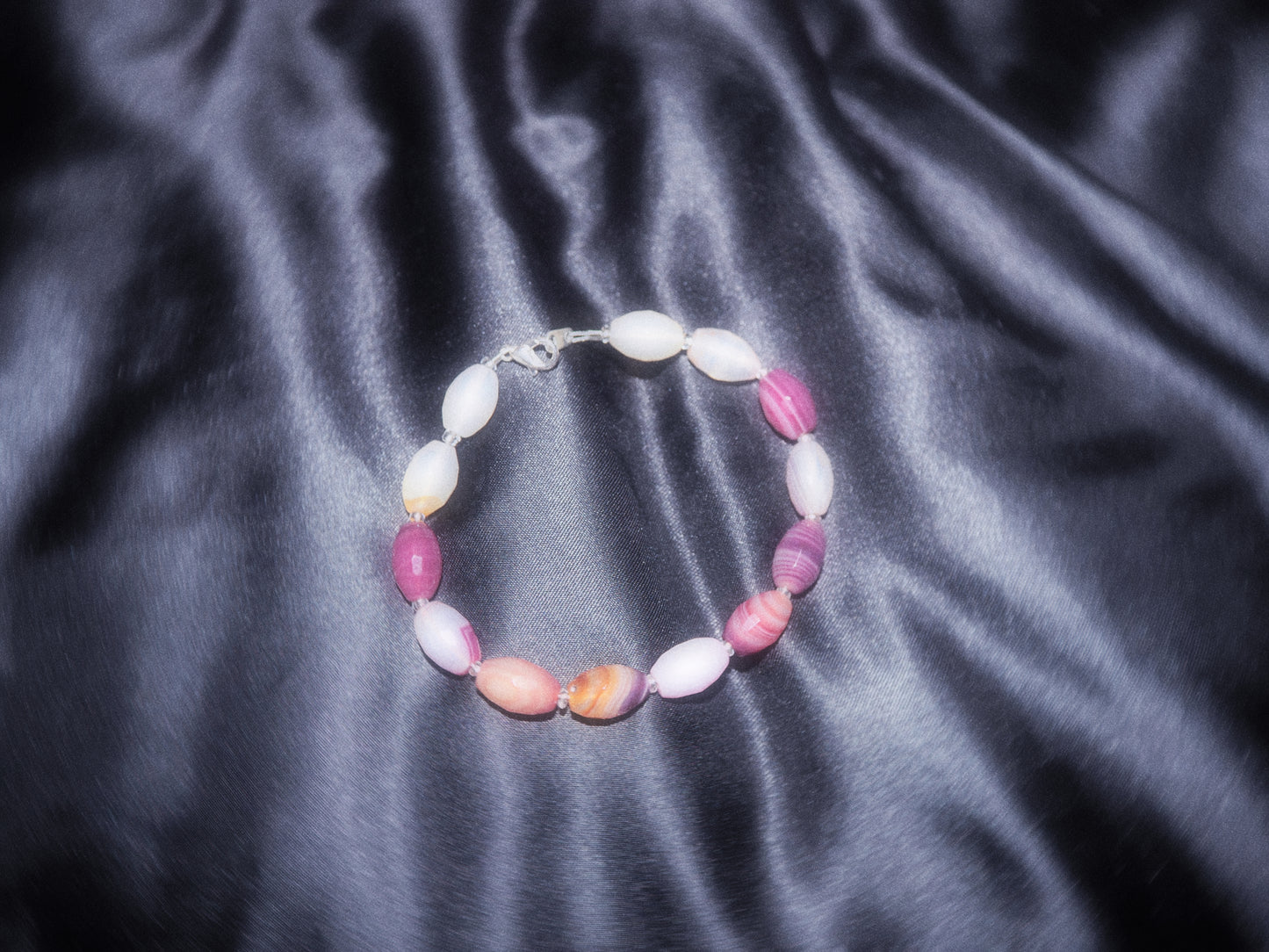 Silver Pink Agate