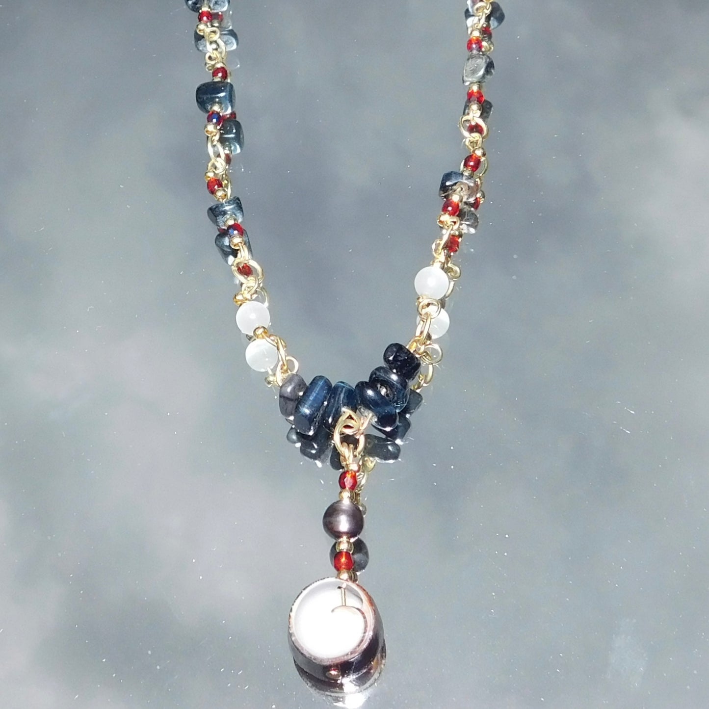 Gold Cats Eye Shell Chain