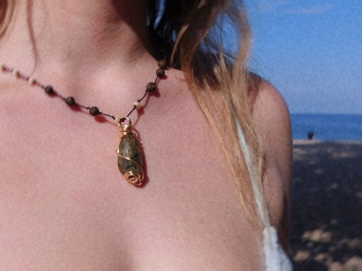 Peridot Wrapped Gold