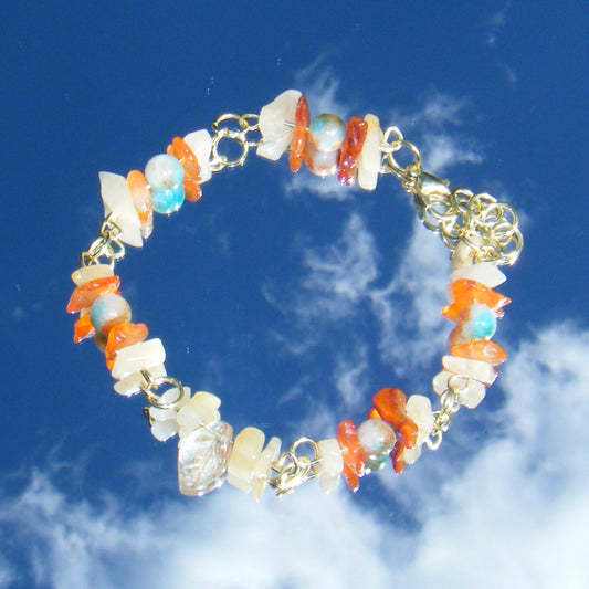 Carnelian Chip Bracelet