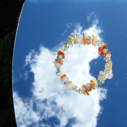 Carnelian Chip Bracelet