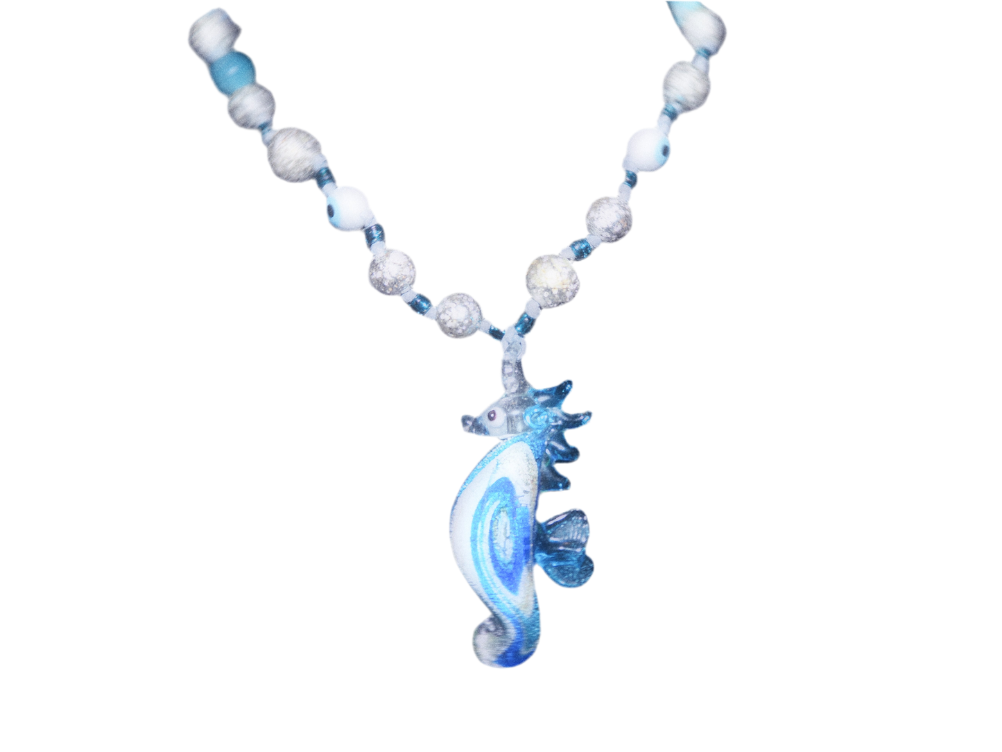 Glass Seahorse Car Dongle